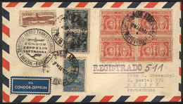 BRAZIL: 30/MAY/1934 Rio - Pernambuco, Via ZEPPELIN: Cover With Nice Postage, With Arrival Backstamp Of 1/JUN, VF! - Otros & Sin Clasificación