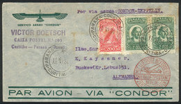 BRAZIL: Cover Flown By ZEPPELIN, Sent From Curitiba To Germany On 11/JUN/1934, With Arrival Backstamp Of Friedrichshafen - Other & Unclassified