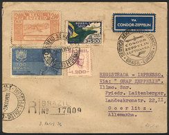 BRAZIL: Registered Airmail Cover Sent From Rio To Germany On 2/MAY/1936 With Nice Postage Of Commemorative Stamps, VF Qu - Altri & Non Classificati