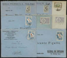 BRAZIL: 8 Covers Posted Between 1938 And 1941, All Franked With Commemorative Stamps Used ALONE, VF Quality, RHM Catalog - Other & Unclassified