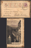 BRAZIL: Lettercard With Advertisement On Reverse Of Elixir Alexandre With Printed Photograph Of The Viaduct Do Carvalho, - Other & Unclassified