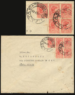 BRAZIL: Cover Franked With REVENUE Stamps Used As Postage Stamps (5x 40Rs.), Used In Cruz Alta On 9/FE/1948, VF And Rare - Andere & Zonder Classificatie