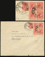 BRAZIL: Cover Franked With REVENUE Stamps Used As Postage Stamps (5x 40Rs.), Used In Cruz Alta On 9/FE/1948, VF And Rare - Sonstige & Ohne Zuordnung