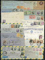 BRAZIL: 18 Used Covers Or Postal Stationeries, Most In 1950s (one In 1892), Very Interesting Group For The Specialist! - Sonstige & Ohne Zuordnung