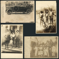 BRAZIL: Lot Of 4 Photos And Real Photo PCs, Motifs: Indians, Old Card, Families, Fine To VF Quality - Sonstige & Ohne Zuordnung