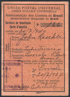 BRAZIL: Postal ID Card Of The Year 1937, Franked With 3,000Rs. To Pay The Corresponding Fee, Excellent Quality, Very Rar - Otros & Sin Clasificación