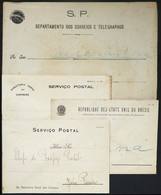 BRAZIL: 4 Official Envelopes Of The Post, Very Interesting! - Andere & Zonder Classificatie