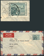 CHINA - TAIWAN: Airmail Cover Sent From Taipei To Rio De Janeiro In JAN/1957, VF Quality! - Brieven En Documenten