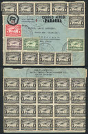 ECUADOR: 12/MAR/1931 Quito - Trujillo (Peru), Registered Airmail Cover Sent By PANAGRA, Spectacular Postage On Front And - Equateur