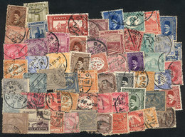 EGYPT: Lot Of Used Stamps, Mostly Old, Interesting! - Sonstige & Ohne Zuordnung