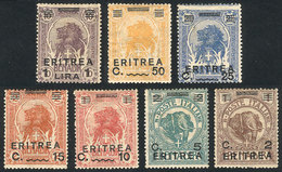 ERITREA: Sc.58/64, 1922 Animals, Cmpl. Set Of 7 Overprinted Values, VF Quality! - Erythrée