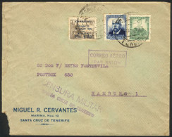 SPAIN: Airmail Cover Sent From LAS PALMAS To Germany On 6/MAY/1937 With Nice Postage! - Other & Unclassified