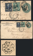 UNITED STATES: 3c. Stationery Envelope With Additional Postage (total 10c.), Sent From Chicago To Uruguay In NO/1888, Wi - Altri & Non Classificati