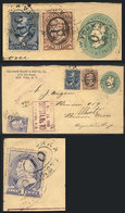 UNITED STATES: 4c. Stationery Envelope + Additional Postage (total 20c.) Paying The Rate Of A Registered Letter With AR, - Sonstige & Ohne Zuordnung