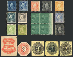 UNITED STATES: Small Lot Of Varied Stamps, Some Mint With Full Original Gum And Light Hinge Marks And Of Fine To VF Qual - Other & Unclassified