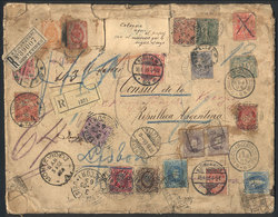 EUROPE: ROUTE AROUND EUROPE: Cover Sent On 1/JA/1905 From Montevideo To Argentine Consuls In Various Countries In Europe - Andere-Europa