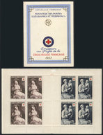 FRANCE: Yvert 966/967, 1953 Red Cross, Booklet With 4 Sets, MNH And Of VF Quality! - Andere & Zonder Classificatie