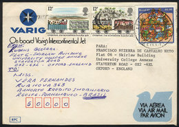 GREAT BRITAIN: Cover Sent To Brazil On 3/SE/1981 And From There Forwarded To England With Brazilian Postage, Very Nice M - Andere & Zonder Classificatie