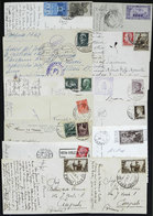 ITALY: About 13 Used PCs With Nice Postages And/or Postmarks! - Non Classés