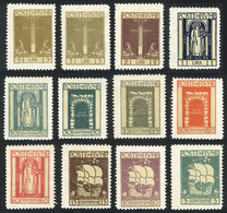 ITALY - FIUME: Sc.172/183, 1923 Archeology, Ships, Religion, Etc., Cmpl. Set Of 12 Values, Mint Without Gum, Fine Qualit - Fiume