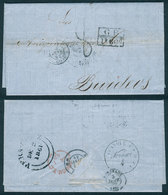 MEXICO: Entire Letter Dated San Juan Bautista 19/OC/1861, Sent To France By British Mail, With A Number Of Postal Markin - Messico