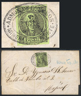 MEXICO: Entire Letter Sent From MINERAL DEL MONTE To México On 10/OC/1870 Franked With 12c. (Sc.59) With Very Nice Oval  - Mexiko