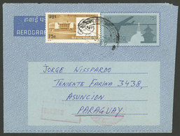 NEPAL: Aerogram Sent To PARAGUAY On 12/JUL/1980, VF Quality, Very Rare Destination! - Nepal