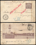 PERU: 2c. Postal Card Of The Year 1900 With View On Back Of "Dock - Callao", With Cancels Of Iquique 7/JA (1900) And Val - Peru