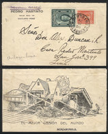 PERU: 15/DE/1929 Chiclayo - Lima, Cover With Printed Advertising On Back (trucks) Sent By Airmail With Postage Of 60c.,  - Pérou