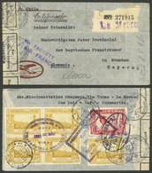 PERU: 20/JUN/1937 La Merced - Germany, Registered Airmail Cover Franked With 2.60S. On Back, With Lima Transit Mark, Cen - Pérou