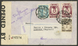 PERU: 6/OC/1940 Lima - England, Registered Airmail Cover With Violet Marks "SERVICIO AEREO NOR-ATLANTICO" Of PANAGRA, Br - Pérou