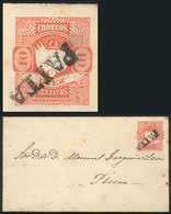 PERU: 10c. Stationery Envelope Sent From PAITA To Piura In MAR/1876, Interesting! - Peru