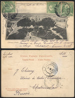 PERU: Postcard (view Of Chiclayo City) Franked With 3c. And Sent To RUSSIA On 3/MAR/1904, With Arrival Cancel Of Ekateri - Peru