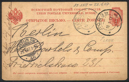 POLAND: Postal Card Sent From LODZ To Germany On 15/JA/1907, VF Quality! - Other & Unclassified