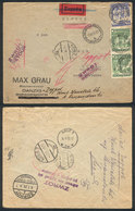 POLAND - DANZIG: Cover Franked With Polish Stamps (total Postage 75Gr.), Sent By Express Mail From Danzig (ZOPPOT) To Lo - Autres & Non Classés