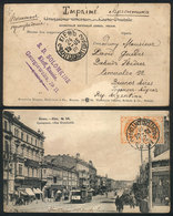 RUSSIA: Postcard With View Of Kiev (Kreschatik Street, Tram), Sent From Kiev To Argentina On 24/MAR/1905, VF! - Other & Unclassified