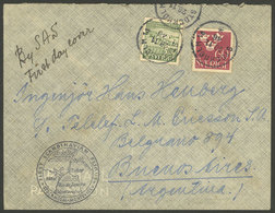 SWEDEN: 28/NO/1946 First Flight Stockholm - Montevideo: Cover To Buenos Aires, With Special Handstamp Of The Flight, Wit - Otros & Sin Clasificación