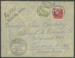 SWEDEN: 28/NO/1946 First Flight Stockholm - Montevideo: Cover To Buenos Aires, With Special Handstamp Of The Flight, Wit - Altri & Non Classificati