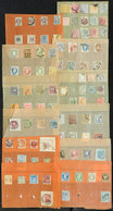 WORLDWIDE: Lot Of Very Old Stamps On Pages, Mixed Quality (some With Defects, Others Of Fine Quality), Good Opportunity  - Sonstige & Ohne Zuordnung