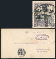 URUGUAY: Cover Sent To Brazil On 7/AP/1920, Franked By Sc.O126 With Two Star Punch Holes, VF Quality! - Uruguay