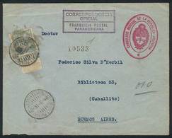 URUGUAY: Cover Of The Gral Consulate Of Argentina Sent With "Panamerican Postal Franchise" To Buenos Aires On 9/AP/1929, - Uruguay