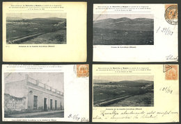 URUGUAY: Inauguration Of Monument To Lavalleja In Minas (1902), 9 Rare Postcards With Very Good Views, Several Trimmed,  - Uruguay