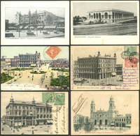 URUGUAY: MONTEVIDEO: About 100 Old PCs With Very Good Views, Many Of Rare Editors, Some With Interesting Cancels And/or  - Uruguay