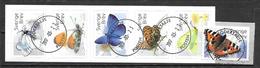 Suède 2017 N°3138/3143 Oblitérés Complets Papillons - Unused Stamps