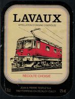 Etiquette De Vin // Lavaux, Train Suisse - Trenes