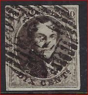 Medaillon 10 Cent Met 14 Bar Stempel P24 Van BRUXELLES / BRUSSEL En In Zéér Goede Staat Met KEURMERK (zie Ook 2 Scans) ! - 1849-1865 Medallones (Otros)