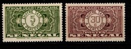 SENEGAL - 1935 - YT N° Taxe 22 + 26 - * - - Timbres-taxe