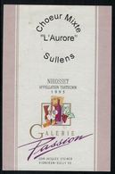 Etiquette De Vin // Tartegnin, Choeur-Mixte L'Aurore, Sullens, Vaud, Suisse - Música