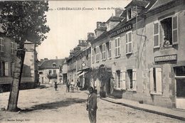 S2465 Cpa 23 Chénerailles - Route De Peyrat - Chenerailles