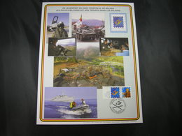 BELG.2001 Militaire Herdenkingskaart " BALKANS TROUPES " Carte Commémorative Militaire - 2001-10